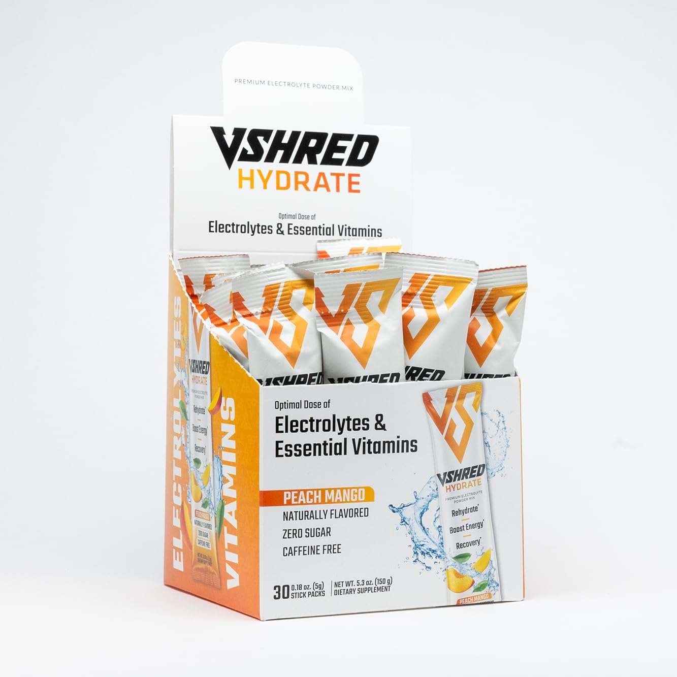 V Shred Peach Mango Powder 5.3 oz (Pack of 30)