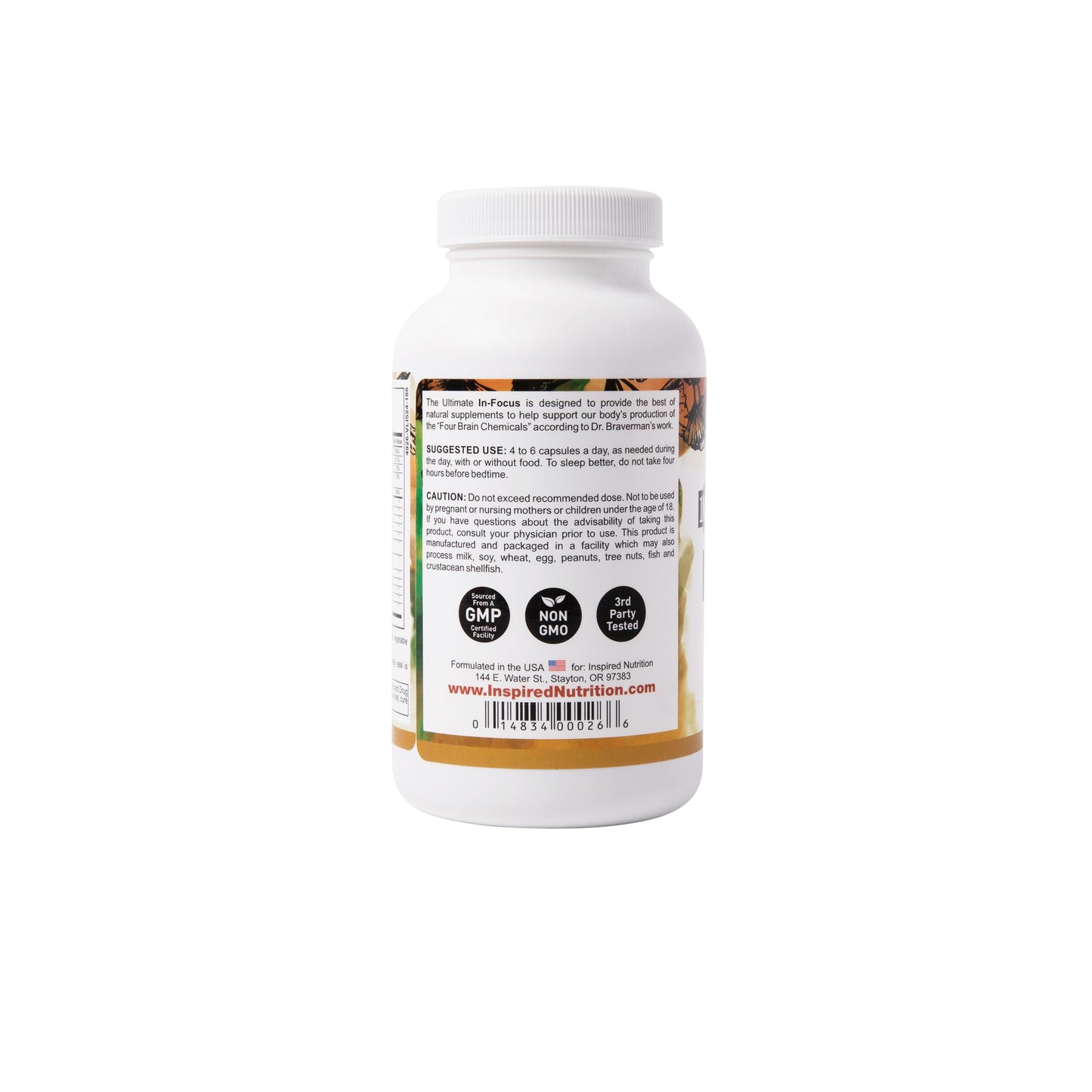 Inspired Nutrition In-Focus Capsule 180 Capsules