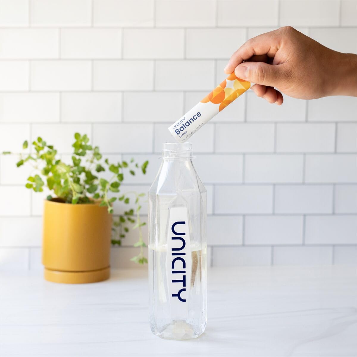 Unicity Feel Great System Natural—Feel Great Pack with Balance Natural Orange and UNIMATE Lemon Ginger Powder, 27.92