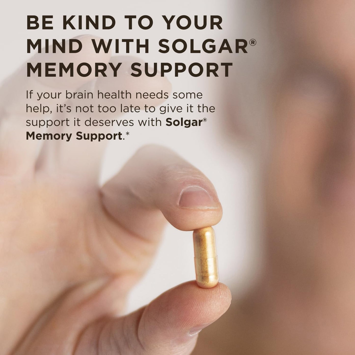 Solgar Memory Support Brain Dietary Supplement for Memory and Focus 30 Capsules