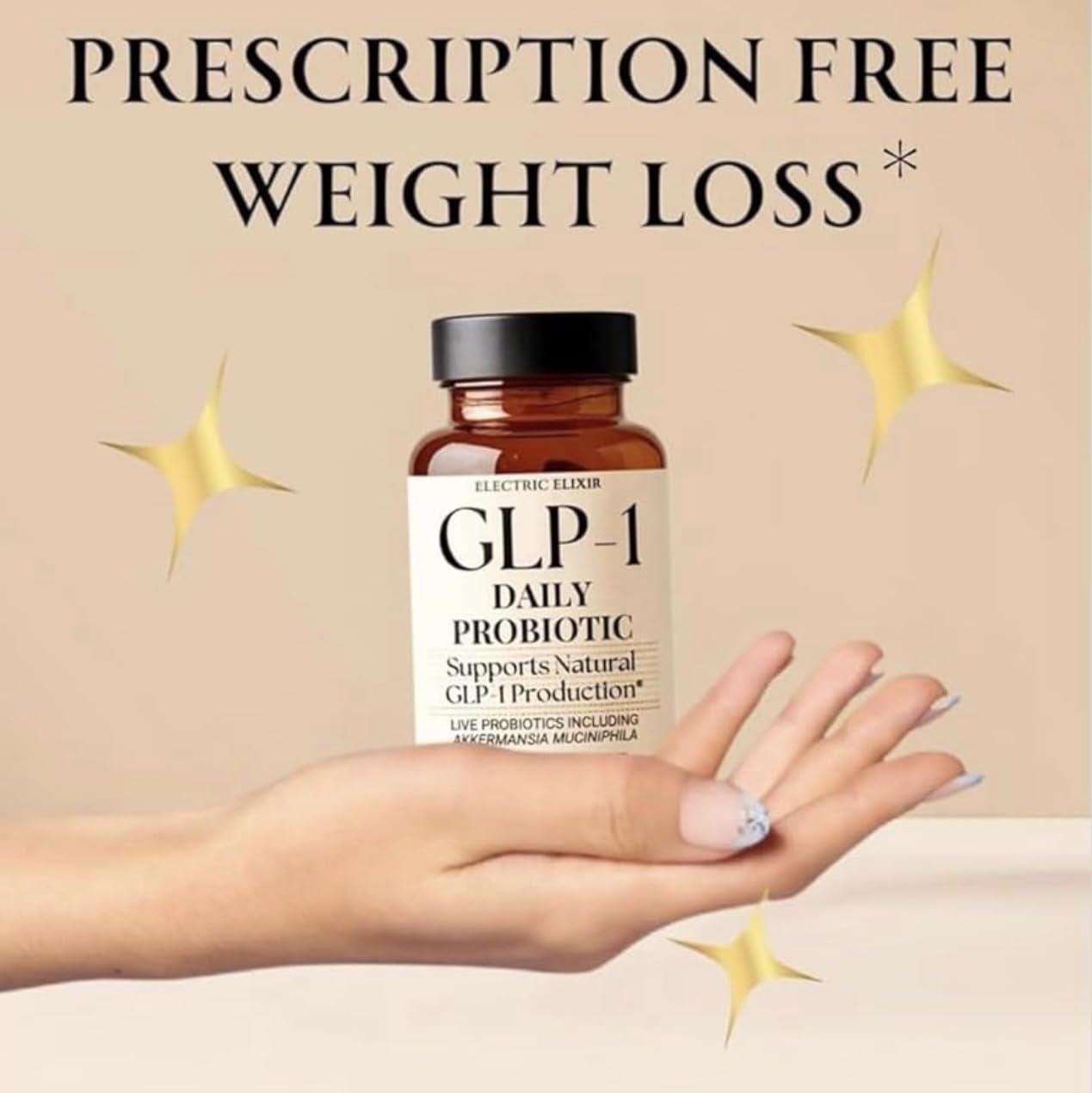 Electric Elixir GLP1 for Weight Loss For Women & Men with Akkermansia Capsule, 30 Capsules