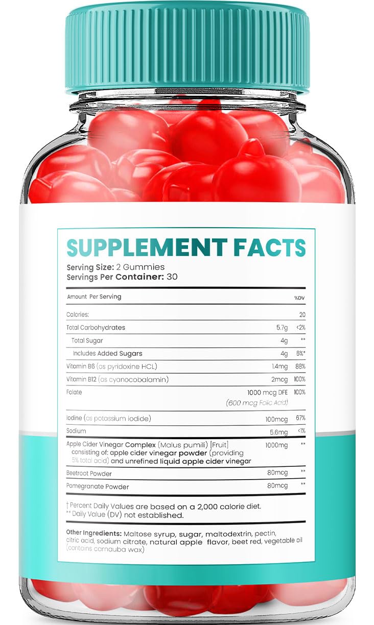 Indelo Keto Raw ACV Gummies 120 Count
