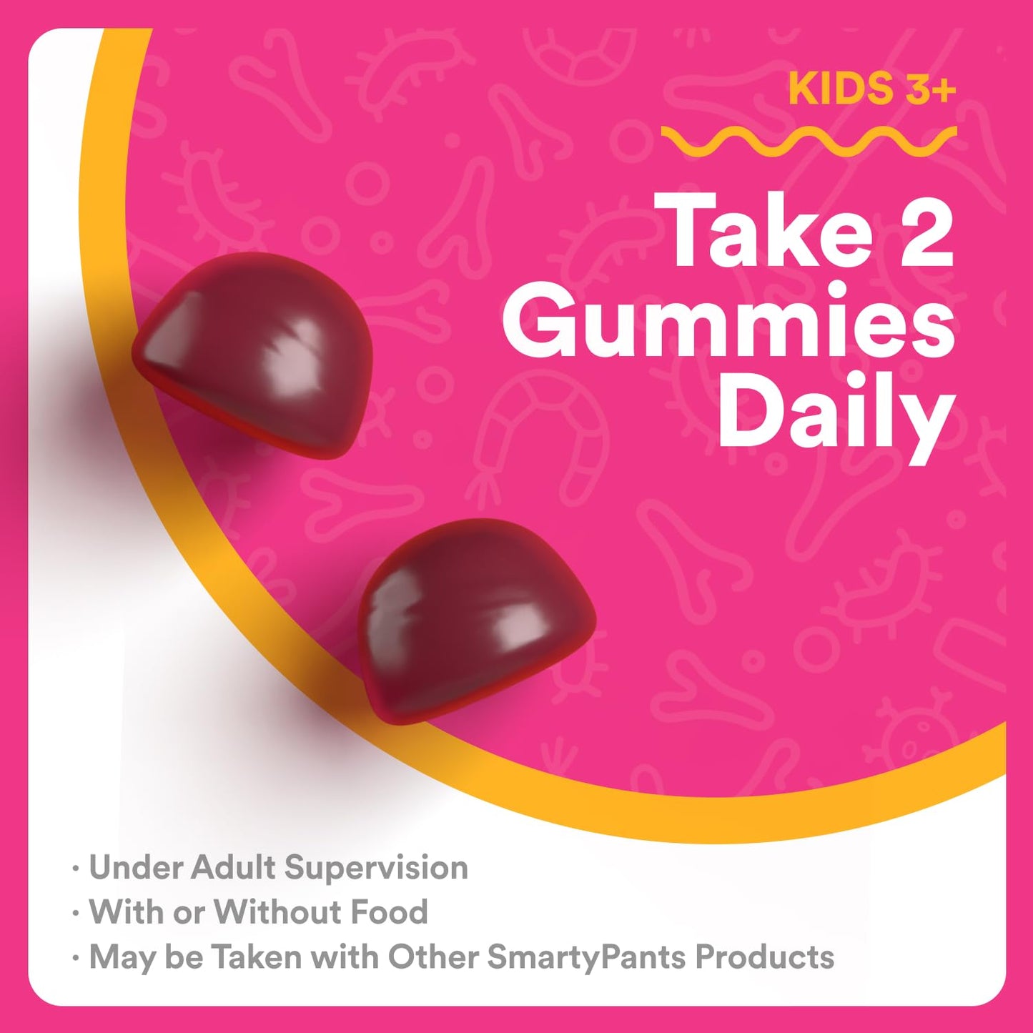 SmartyPants Kids Probiotic & Prebiotic Gummies for Digestive Health: Gut Health Supplement, Clinically Studied Prebiotic for Immune Support, 120 Gummies
