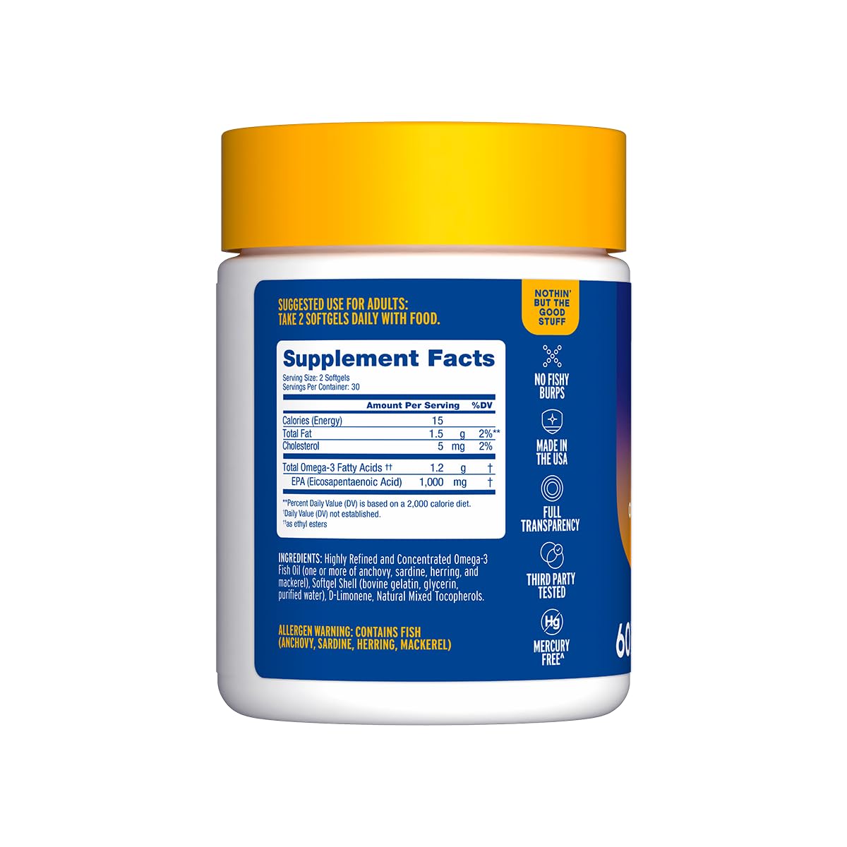 Oceanblue Mood Food Omega-3 EPA Softgels 60 Count