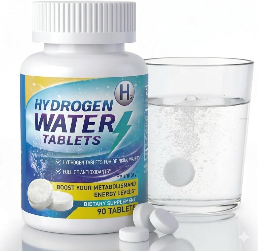 Peunitory Hydrogen Water Tablets with 120mg Magnesium & Electrolytes, 1 Tablet