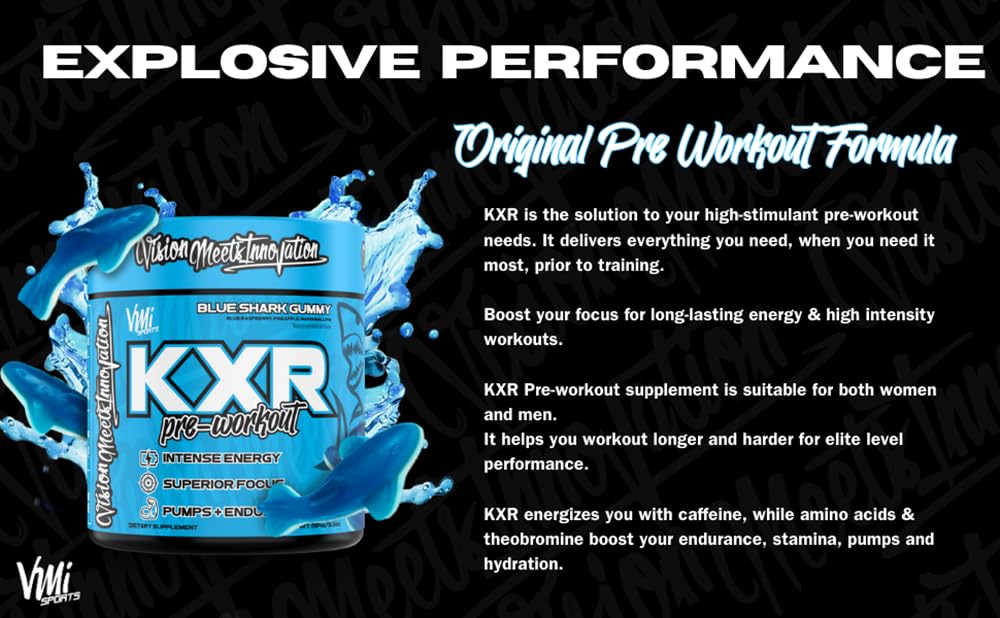 VMI Sports KXR Pre-Workout Energy Powder 9.52 Ounce