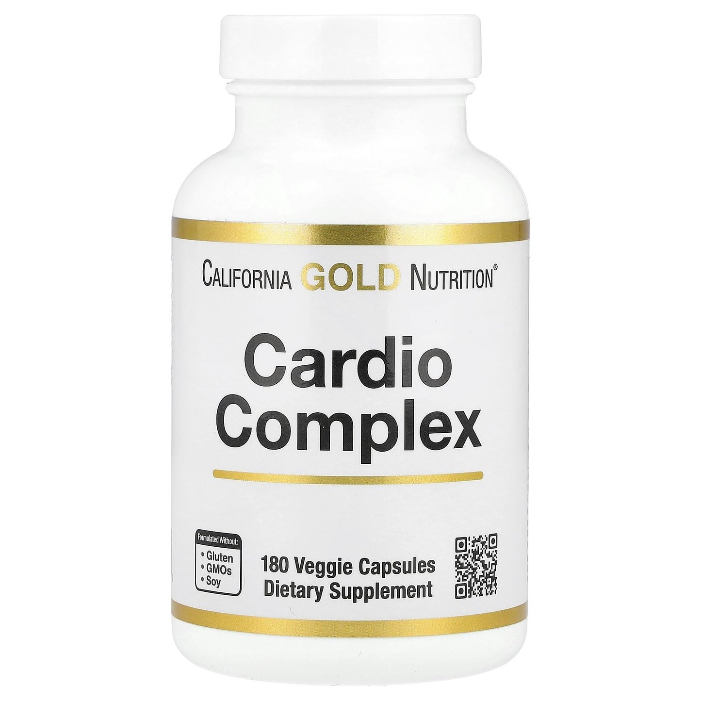California Gold Nutrition Cardio Complex with CardioAmino Blend, CardioPhyto Blend and Coenzyme Q10, 180 Veggie Capsules