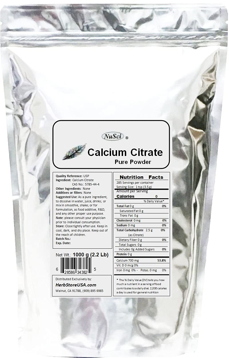 NuSci Calcium Citrate Powder 35.27 oz