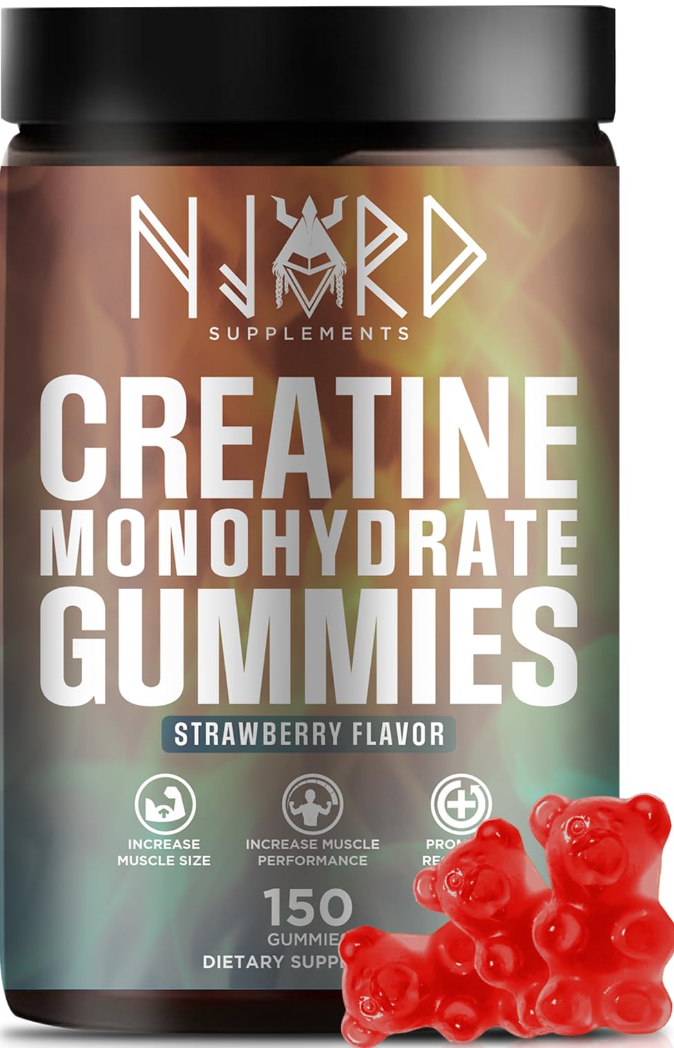 NJORD SUPPLEMENTS Creatine Monohydrate Gummy 120 Count