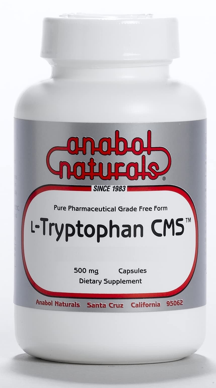 Anabol Naturals L-Tryptophan CMS 500mg Capsules, 30 Count