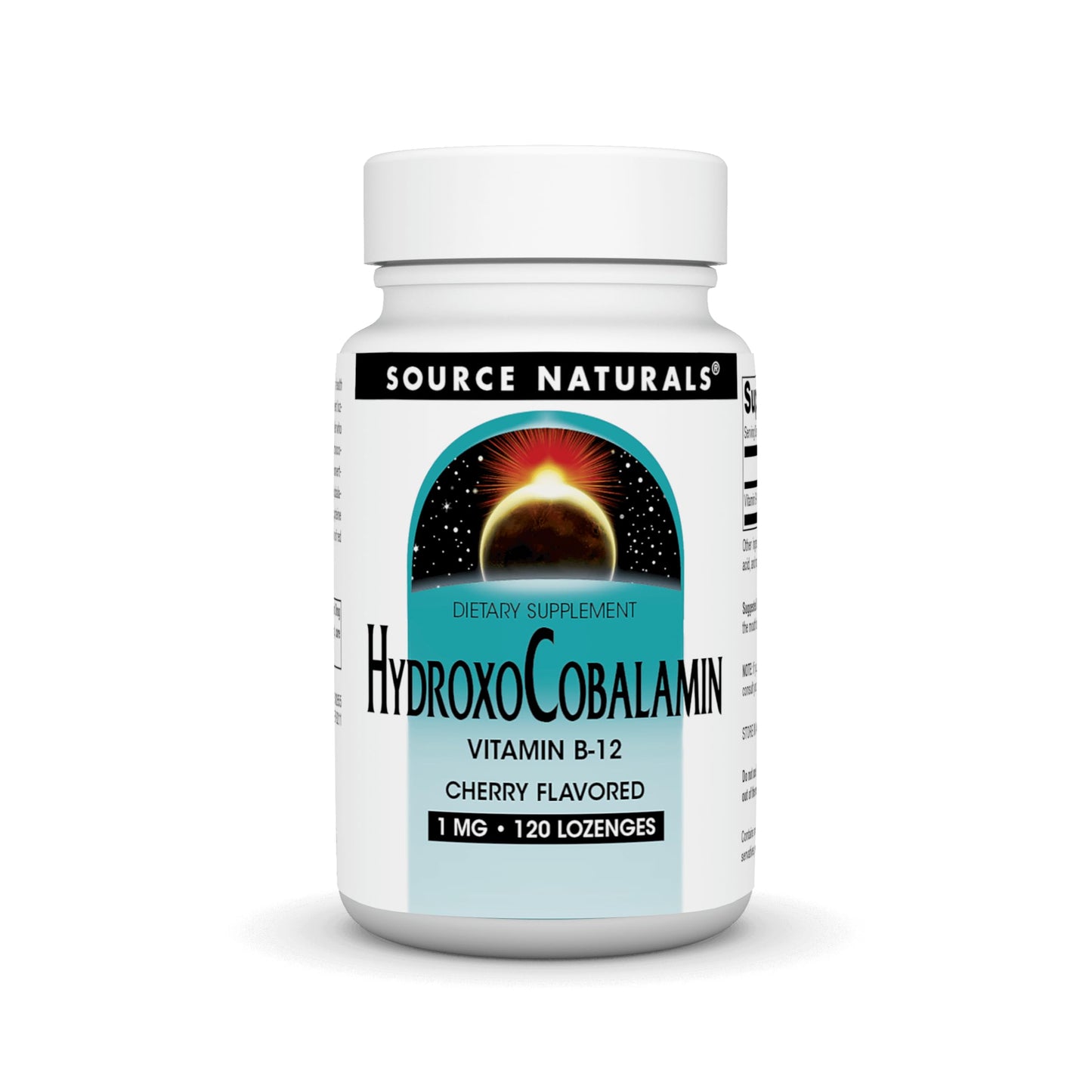 Source Naturals HydroxoCobalamin Vitamin B-12 1 mg Lozenges 120