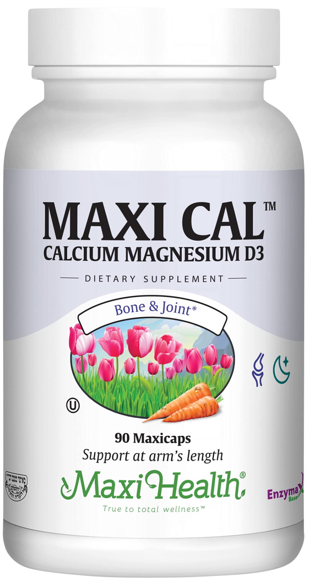 Maxi Health Maxi Cal Calcium 1000mg, D3 & Magnesium, 90 Capsules