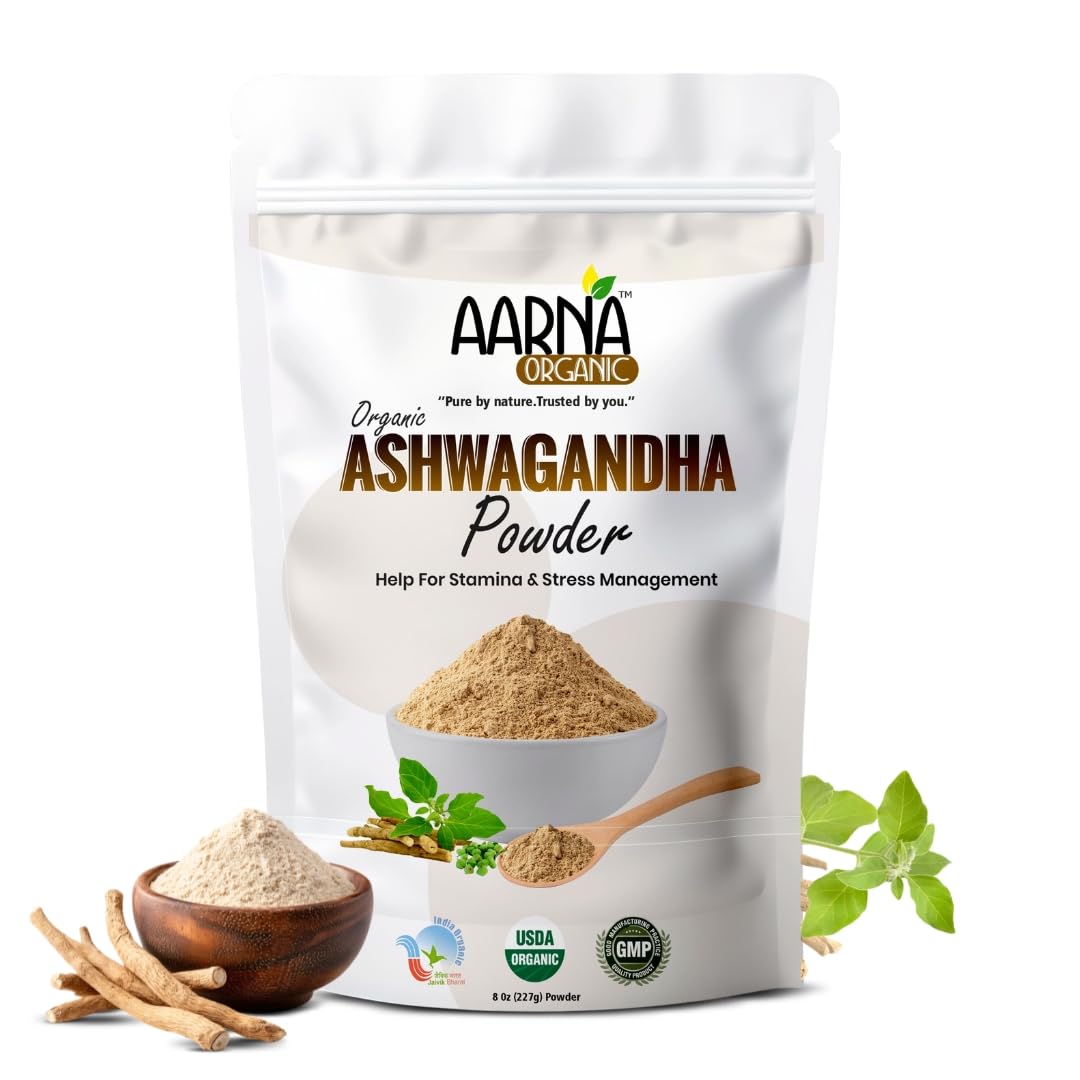 AARNA ORGANIC Ashwagandha Powder 8 oz
