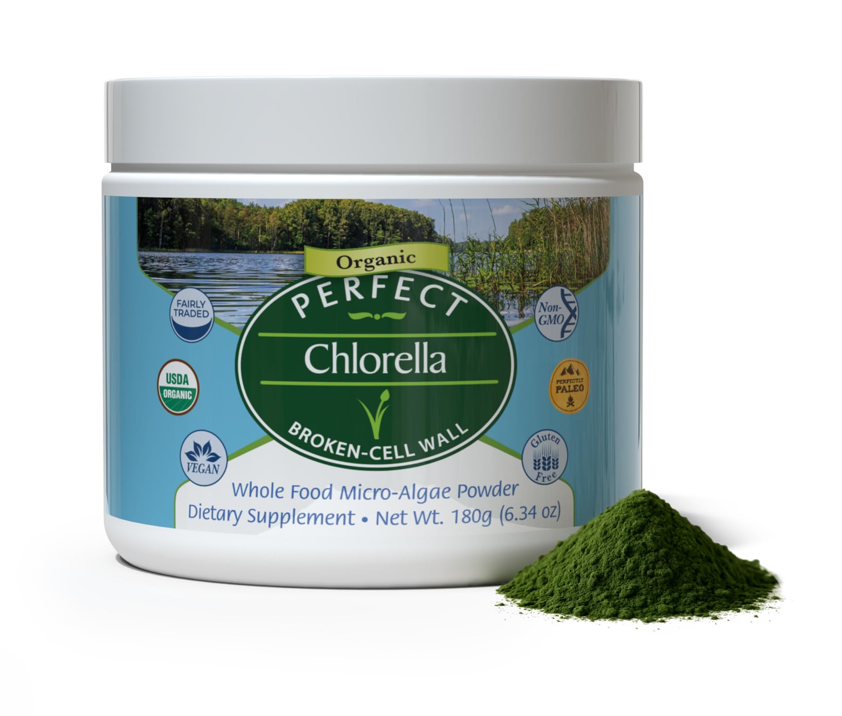 Perfect Supplements Chlorella Powder, 1 Ounce