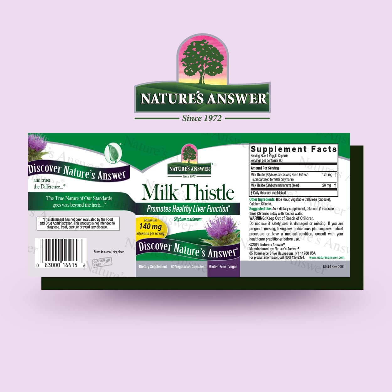 Nature's Answer Milk Thistle 60 Capsules