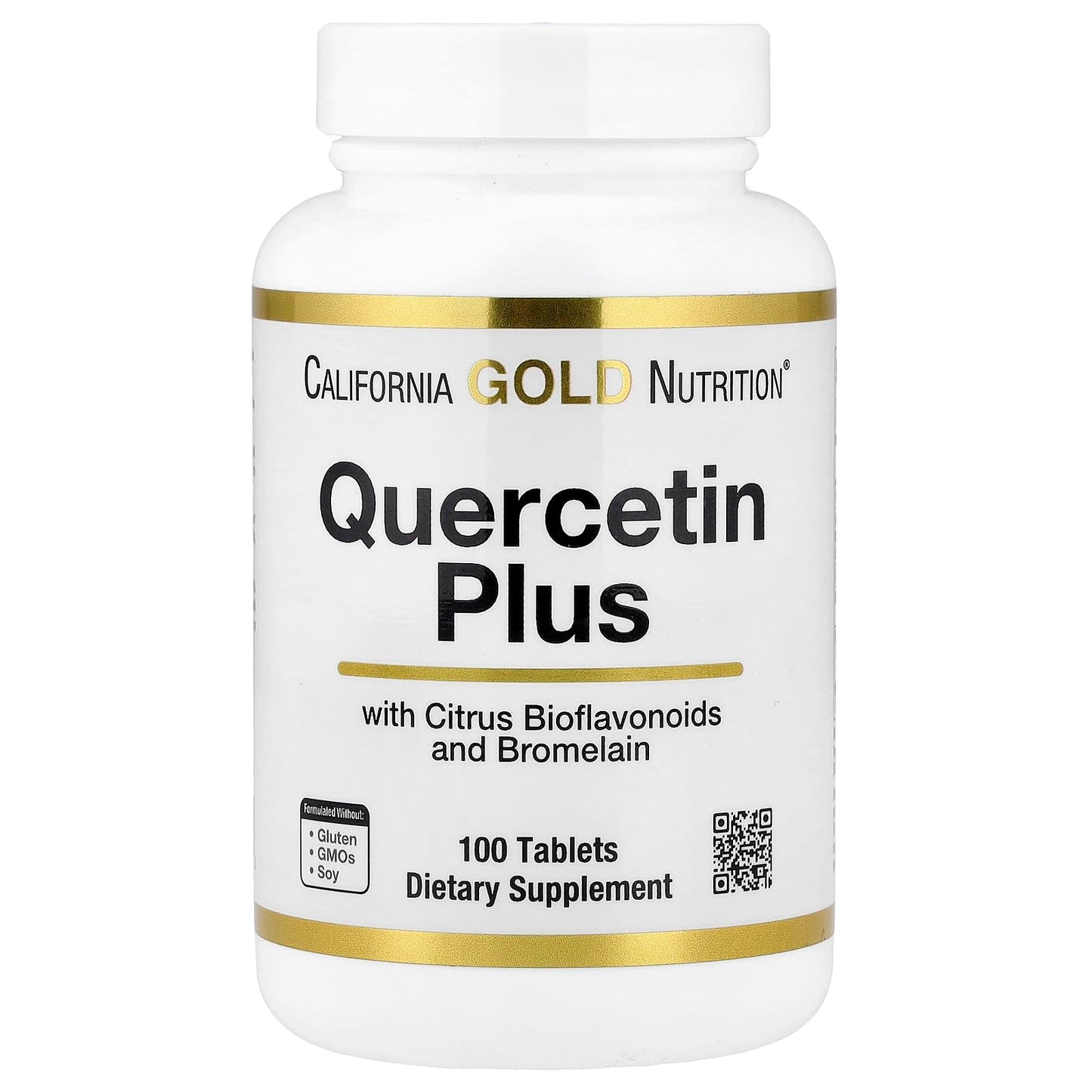 SuperNutrition Quercetin Plus with Quercetin, Vitamin C, Citrus Bioflavonoids, Bromelain, Turmeric and Vitamin C, 100 Tablets