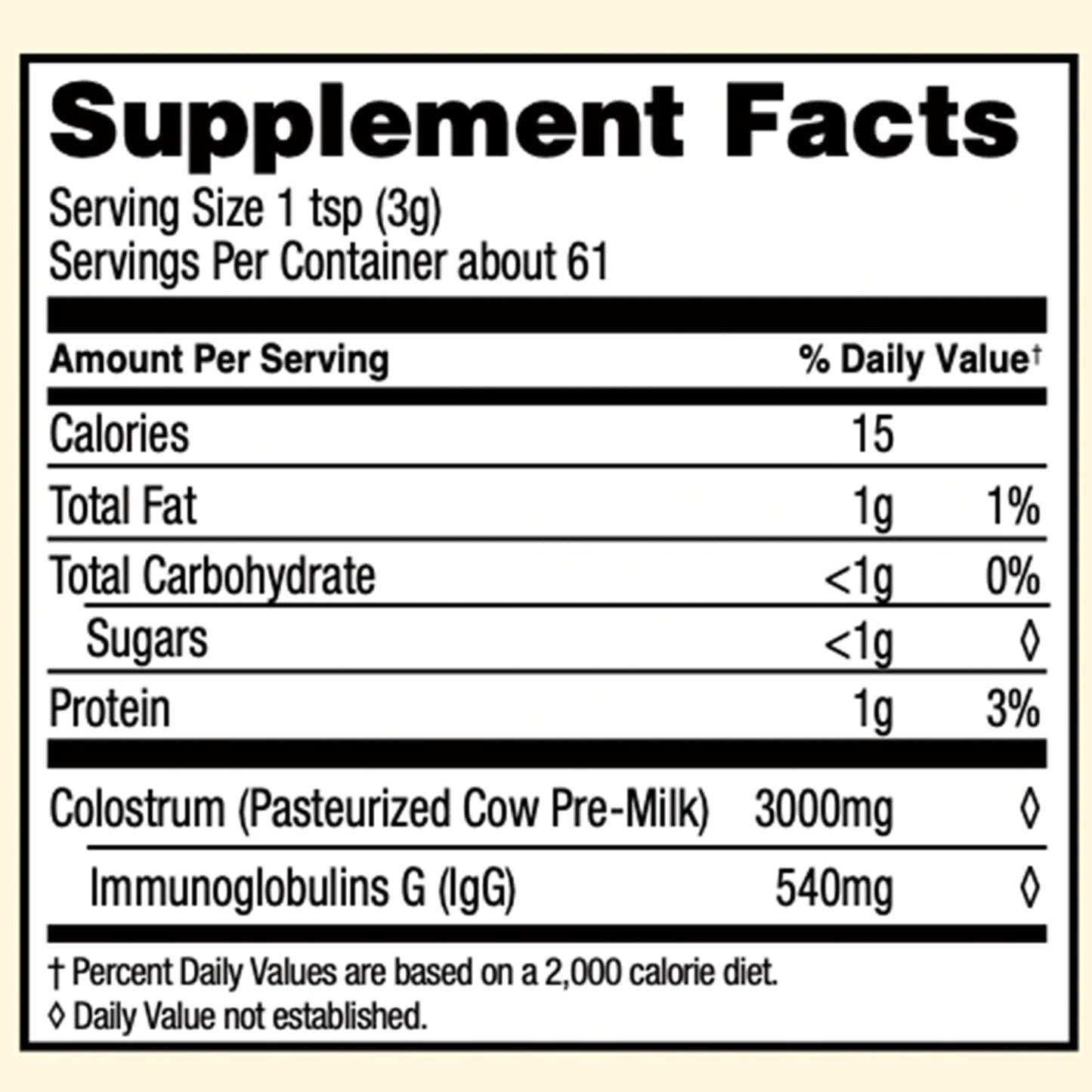 Surthrival Colostrum Powder 6.5oz