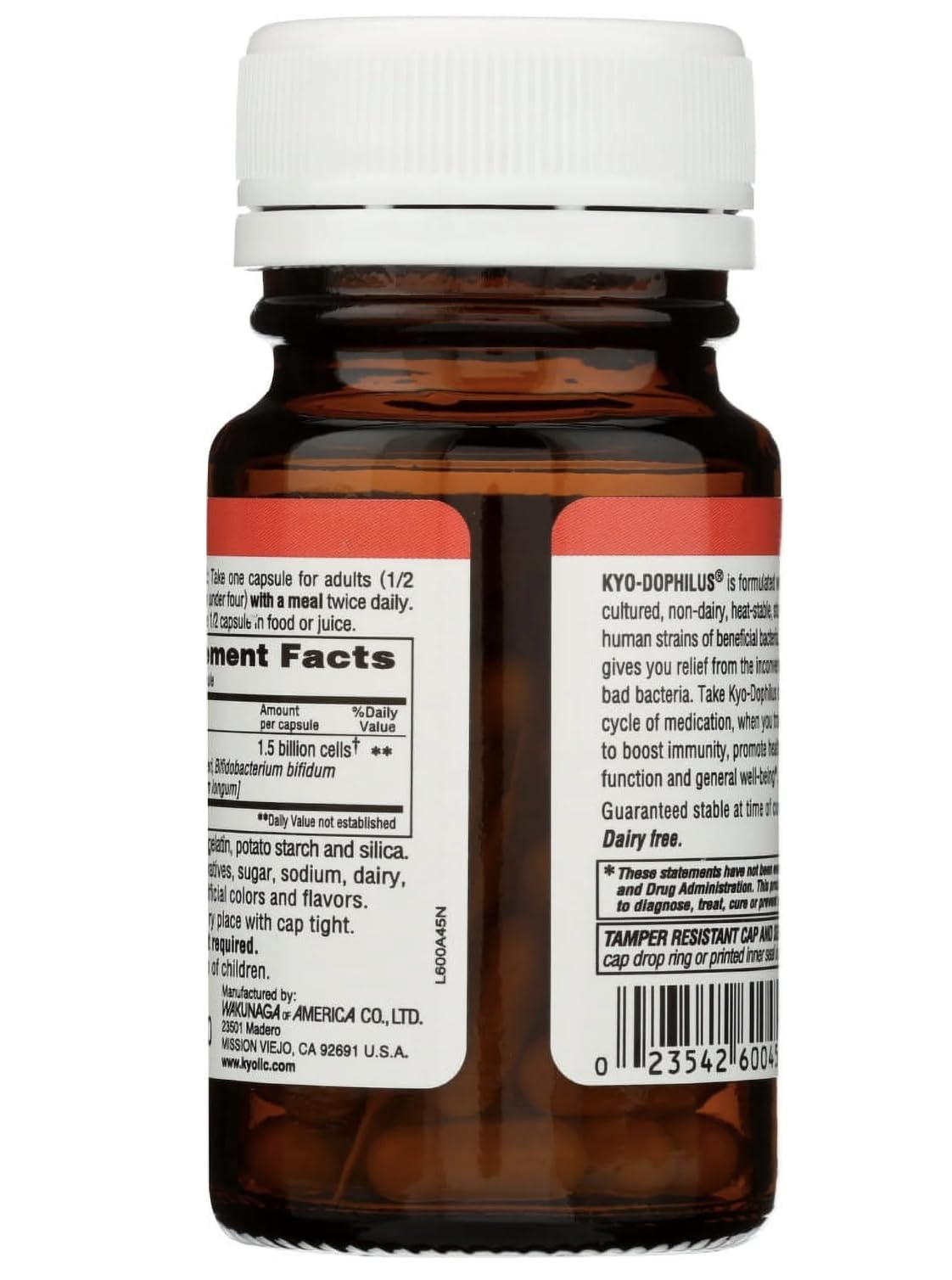 Kyolic Kyo Dophilus Non Dairy 45 Capsules