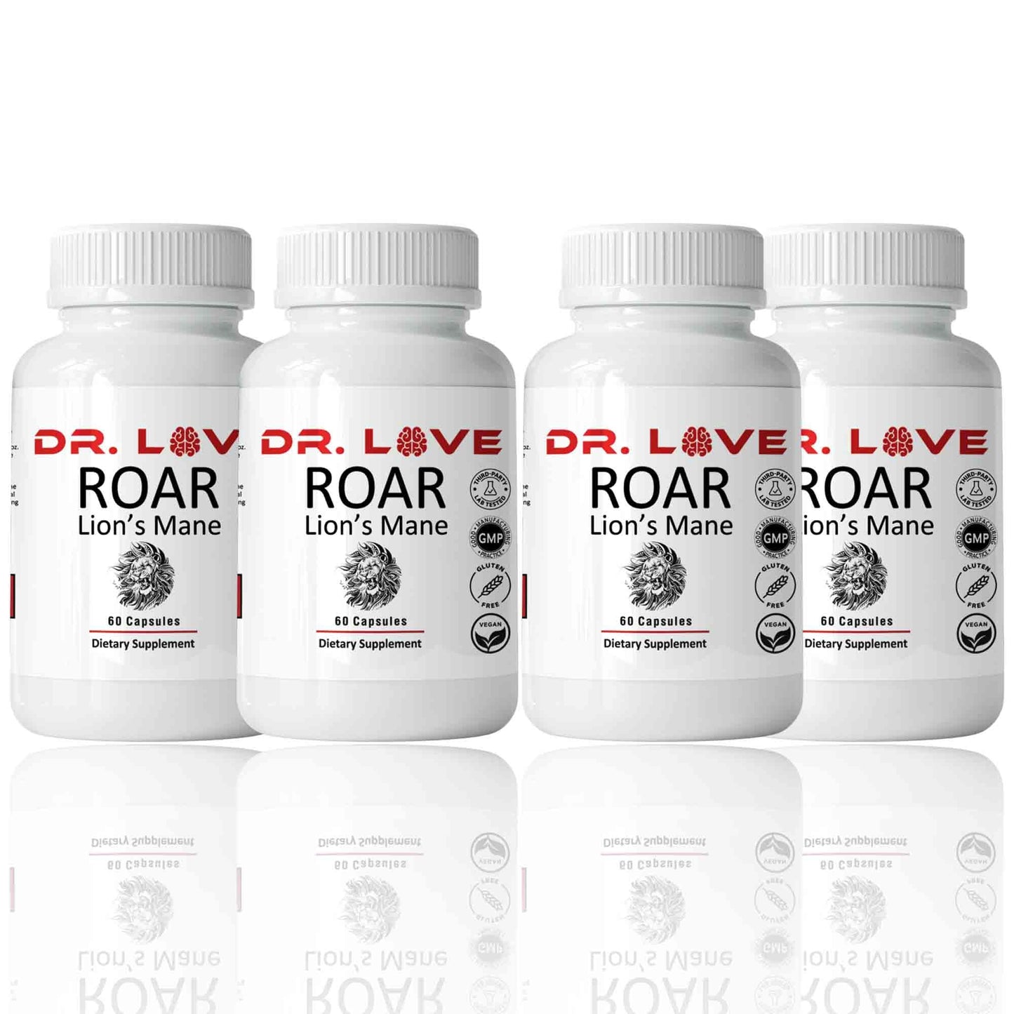 KUHTEM Dr Loves Roar Lions Mane Supplement Capsule 240 Count