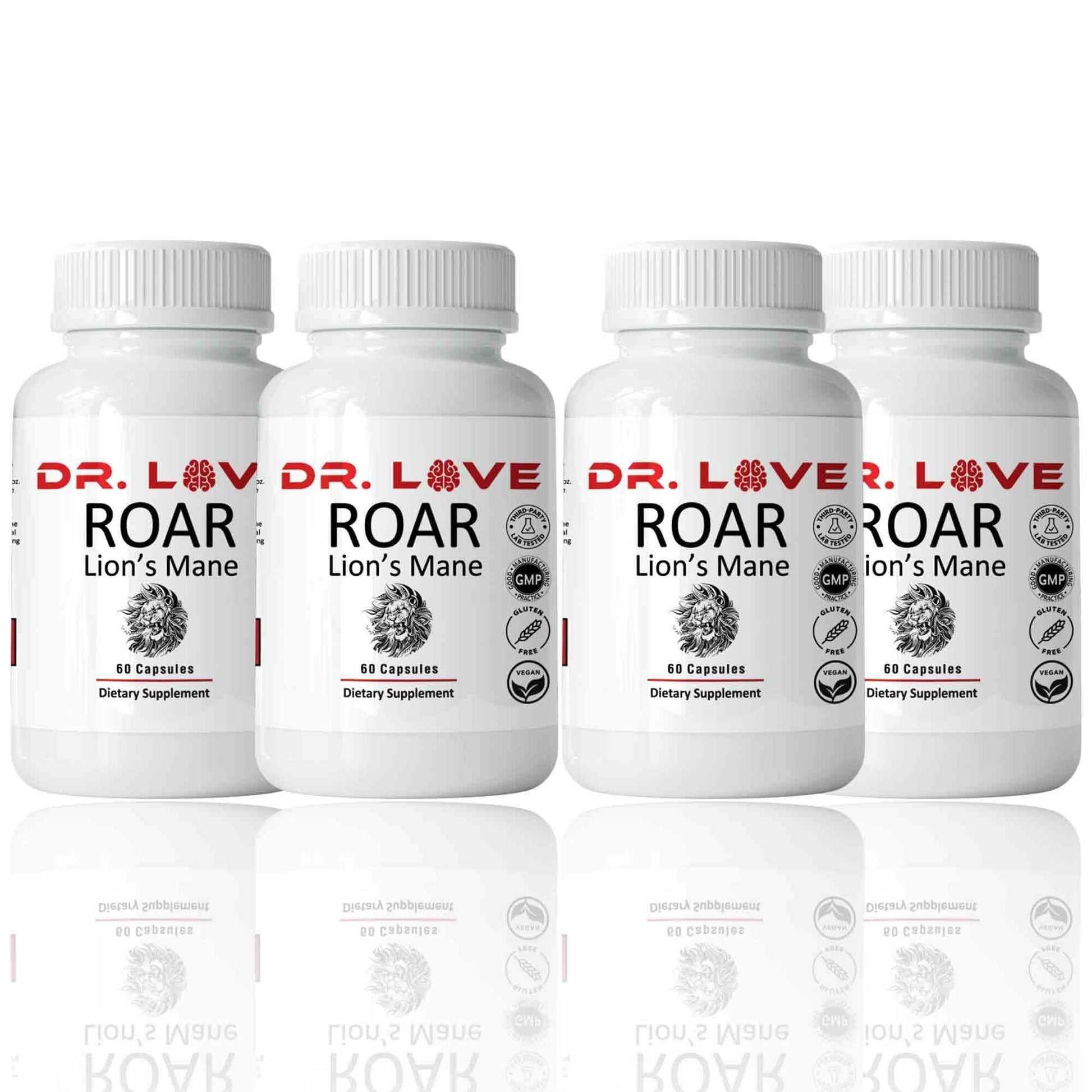 KUHTEM Dr Loves Roar Lions Mane Supplement Capsule 240 Count