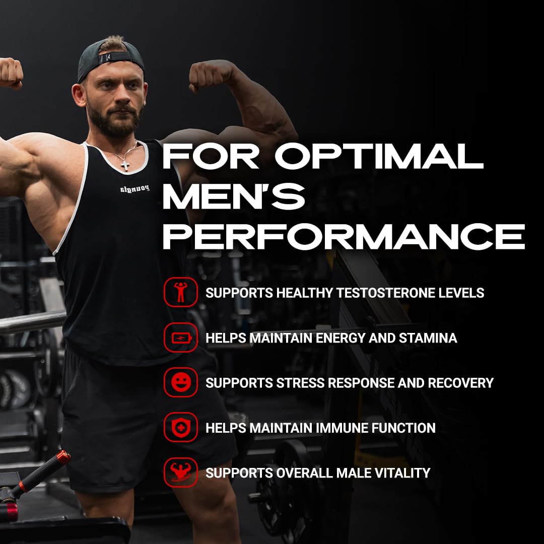 Iron Brothers Supplements Men’s Testosterone Support Capsules, 90 Count