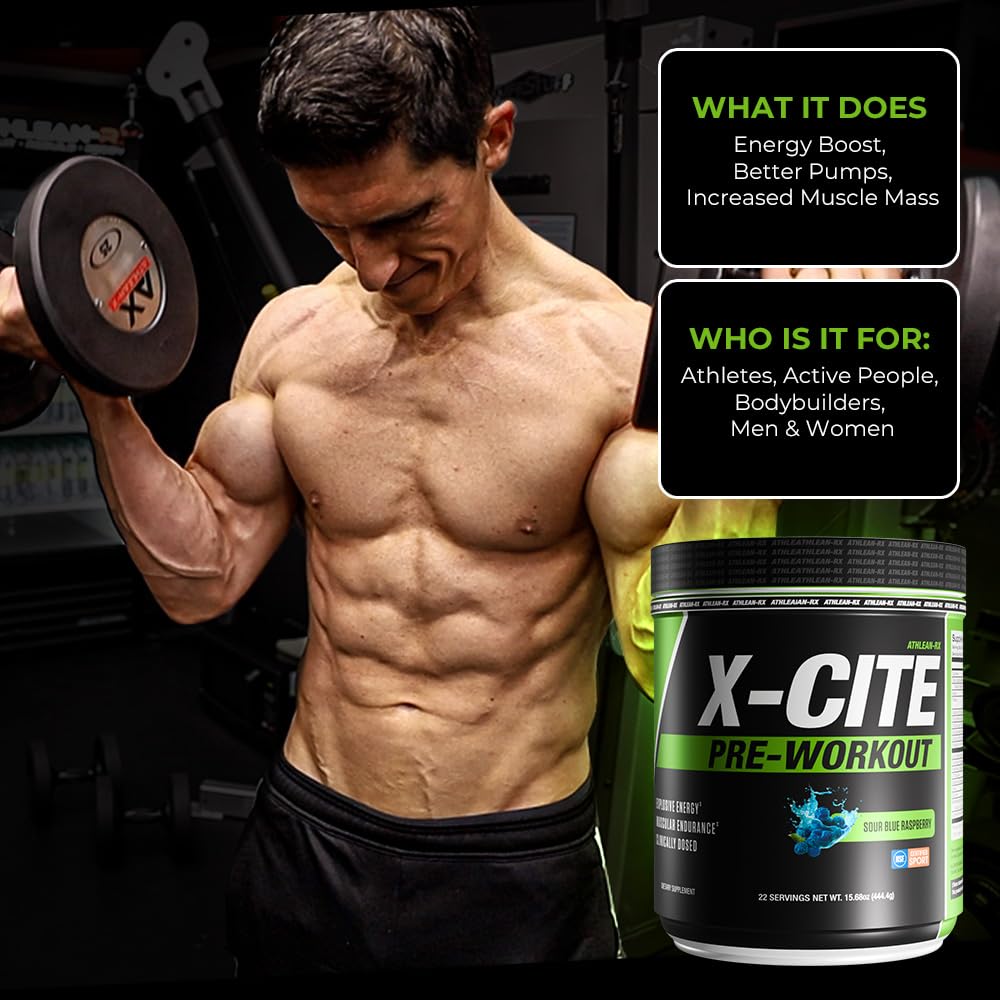 ATHLEAN-RX X-CITE Pre-Workout Powder 15.61 Ounce