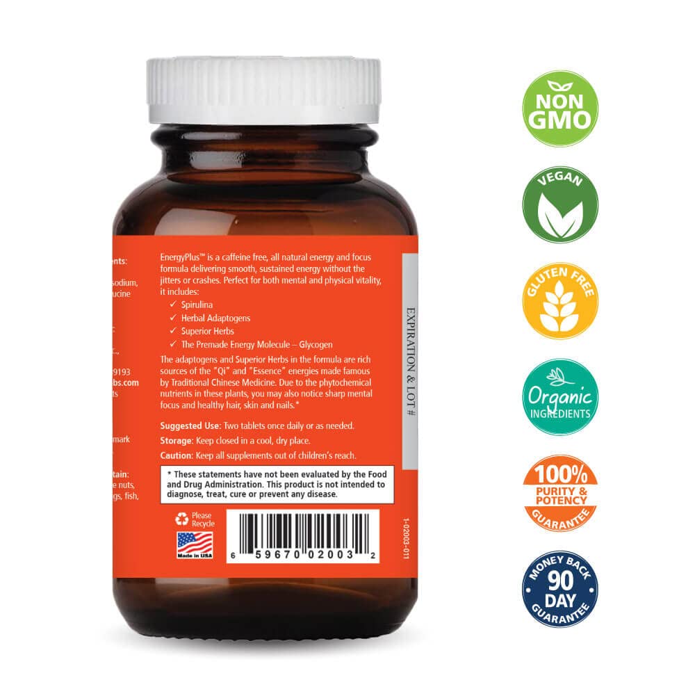 Pure Essence Labs Energy Plus Tablet 120 Tablets