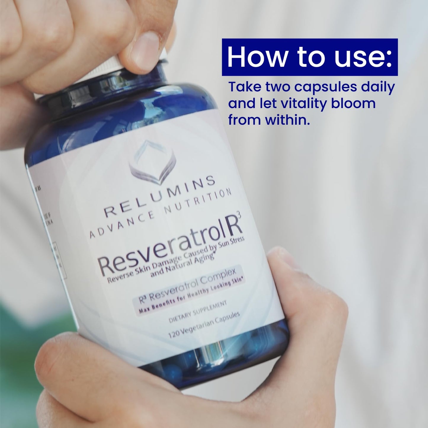 Relumins Resveratrol 600mg Capsule, 1 Bottle
