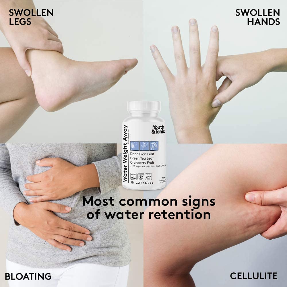 Youth & Tonic Water Loss & Weight Management Support for Women on Period 60 Capsules