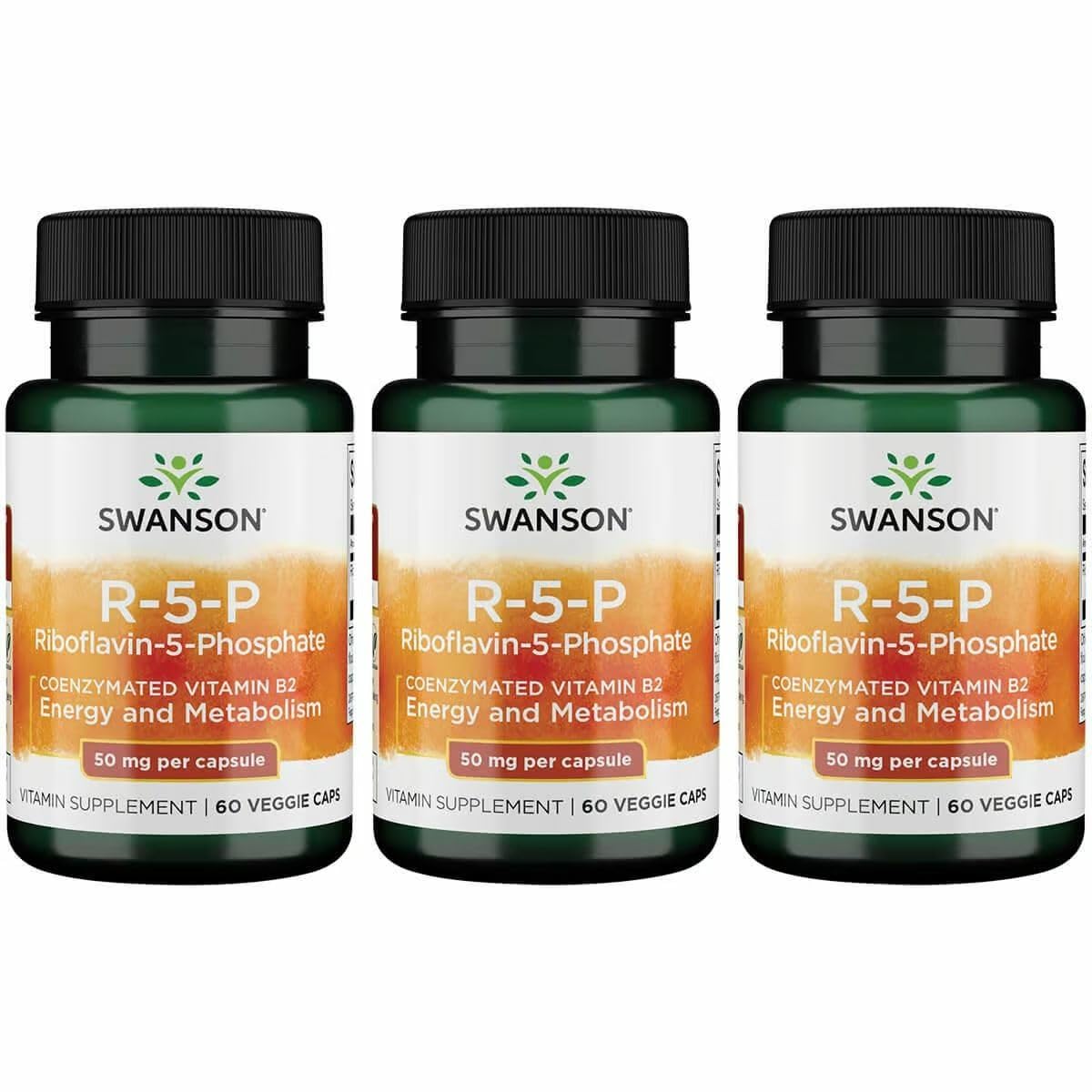 Swanson R-5-P (Riboflavin-5-Phosphate) Vitamin B2 Capsule 180 Count