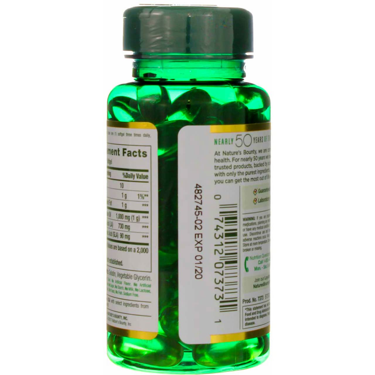 Nature's Bounty Evening Primrose Oil 1000 mg Softgels 60
