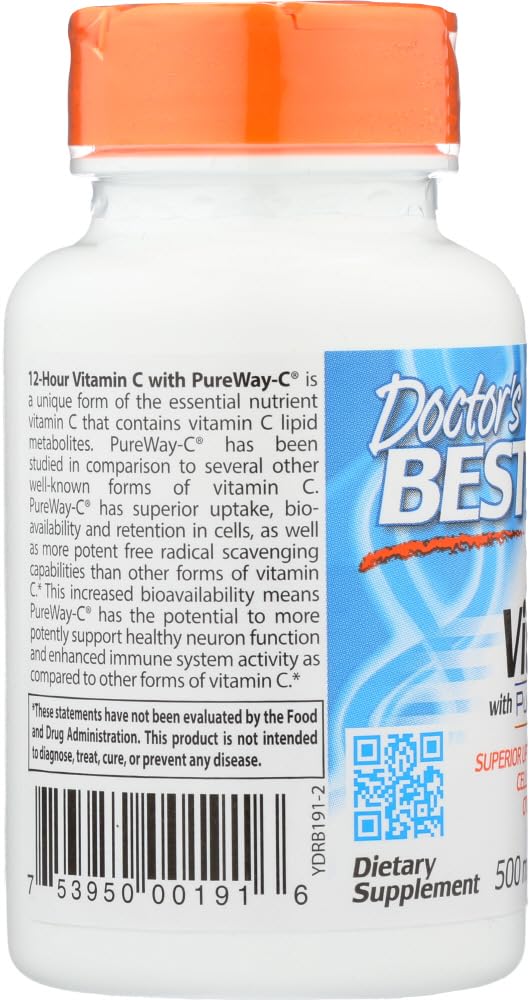 Doctor's BEST Pure Way-C Vitamin C Complex Tablets, 60 Count