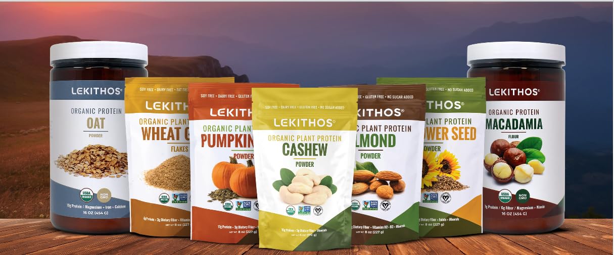 Lekithos Organic Hazelnut Protein Powder 8 oz