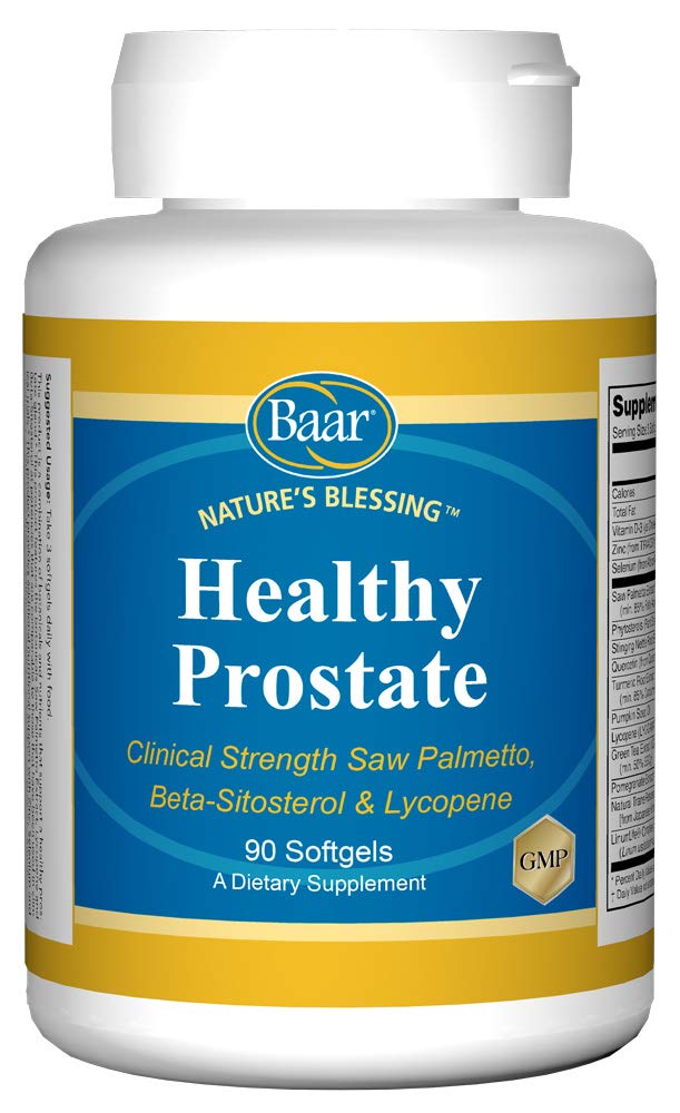 Baar Nature's Blessing Healthy Prostate Softgels, 1 Count