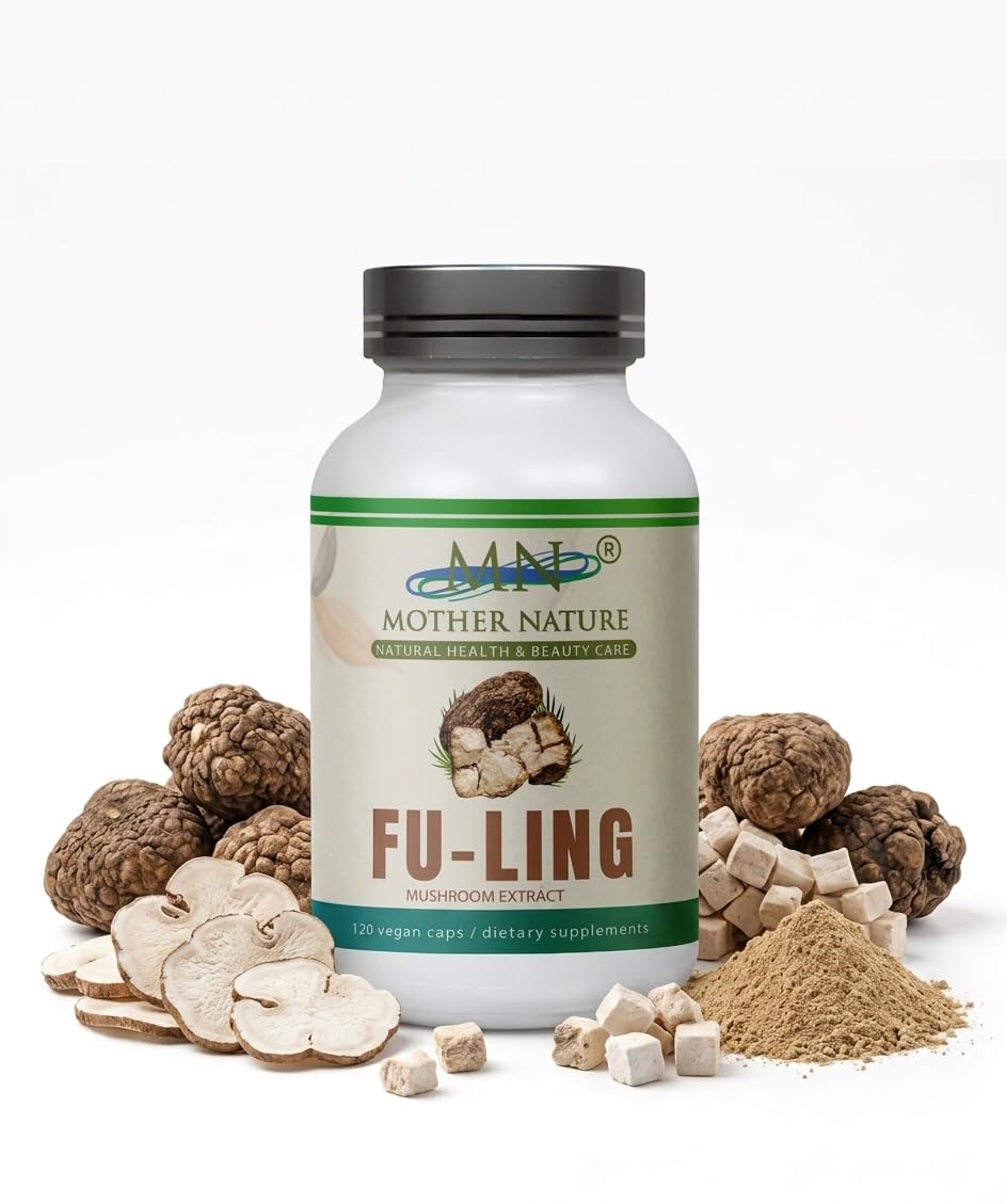Mn Mother Nature Inc Fu-Ling Mushroom Extract 500mg – Wolfiporia Extensa Poria Cocos Fruiting Body, 120 Vegan Capsules