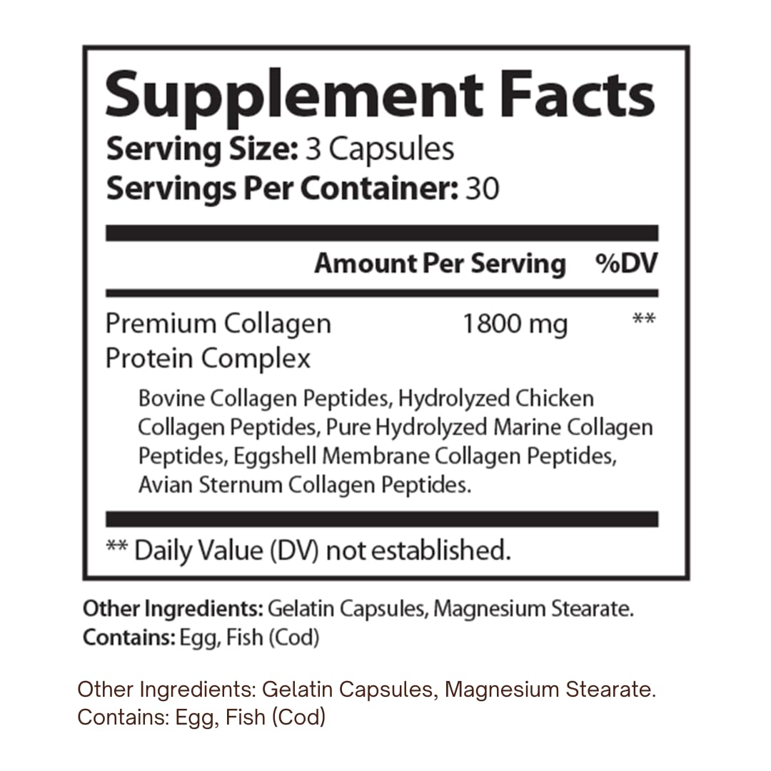 HAPPY MILLIONS Collagen Complex Capsules, 90 Capsules