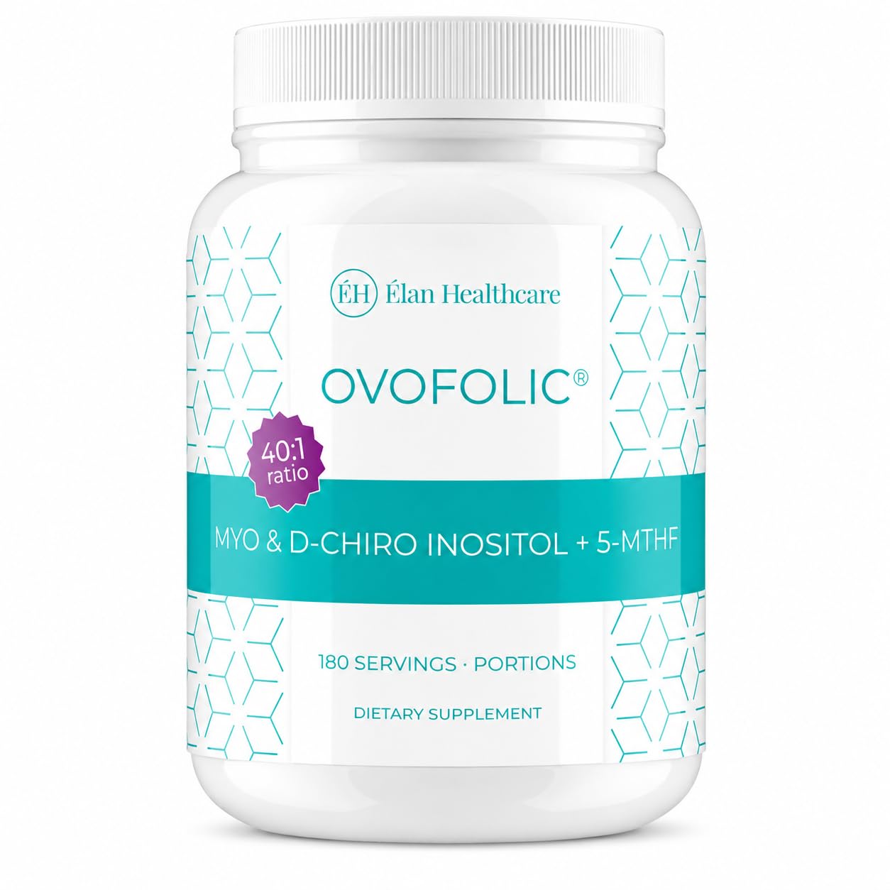 Ovofolic Myo-Inositol and D-Chiro Inositol Plus Active Folate 40:1 Ratio Powder 13.65 oz