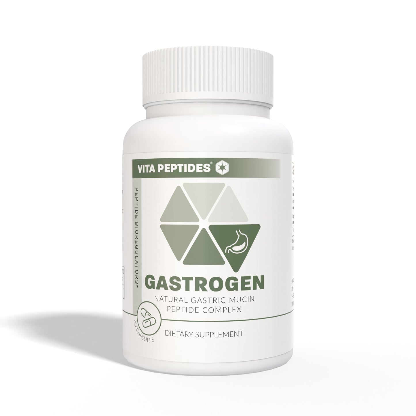 Vita Peptides Gastrogen Gastric Mucin Natural Peptide Bioregulator Capsule, 60 Count
