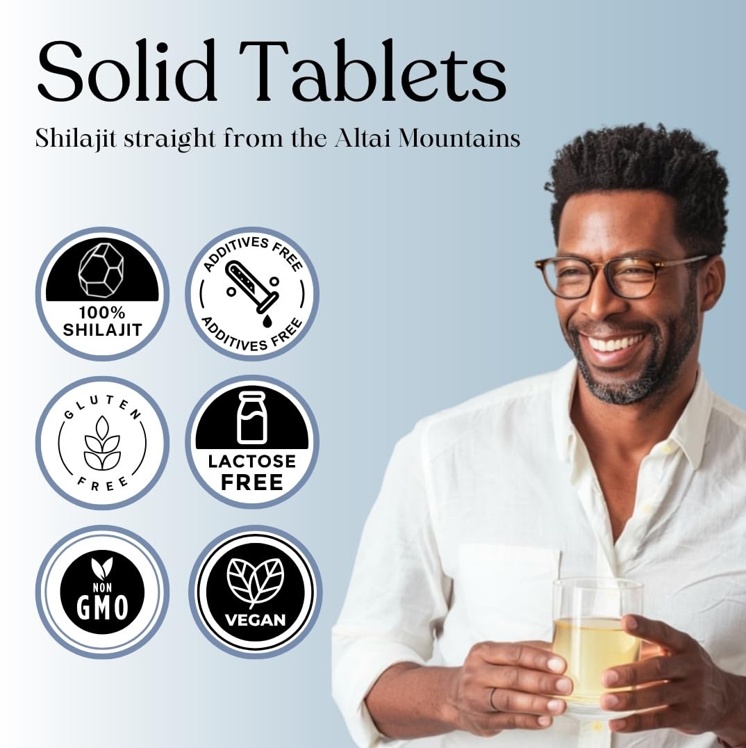 Pure Himalayan Shilajit 90 Tablets