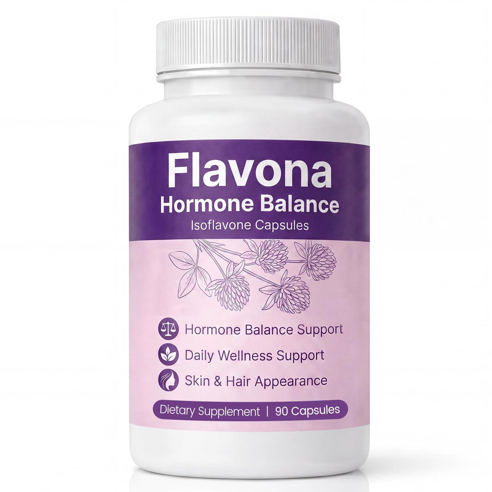 Flavona Hormone Balance for Women Capsules, 90 Count, Non-GMO