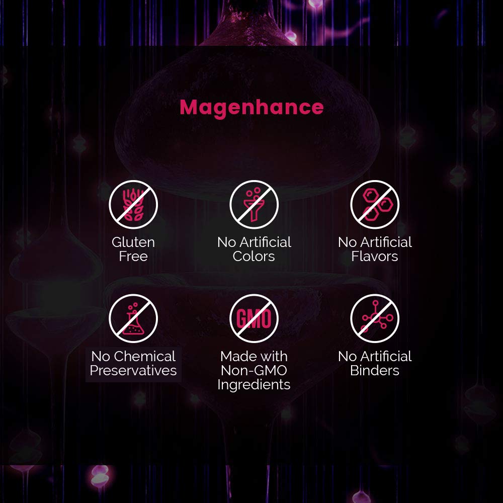 Intelligent Labs MagEnhance Magtein Magnesium Complex Supplement L-Threonate with Magnesium Glycinate and Taurate Capsules, 90 Count