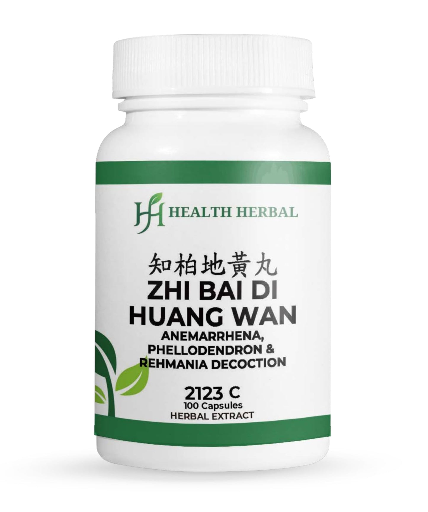 Health Herbal HH2123C Zhi Bai Di Huang Wan/Anemarrhena, Phellodendron & Rehmania Decoction Capsules, 100 Capsules