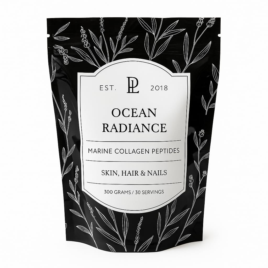 PARIS LAUNDRY Ocean Radiance Hydrolyzed Marine Collagen Peptides, Wild-Caught, Unflavored – Supports Healthy Skin, Hair, Nails & Joints Powder 10.58 Ounce