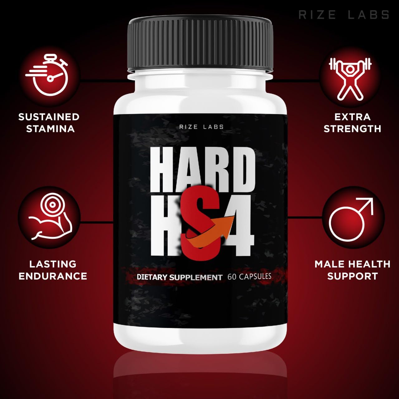Rize Labs Hard HS4 Capsules, 120 Capsules