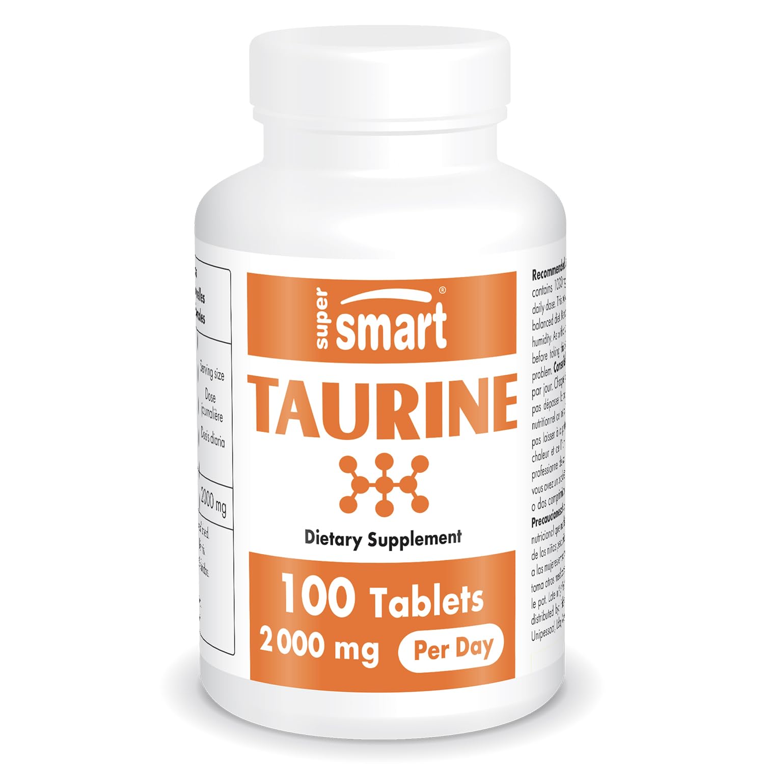 Supersmart Taurine Supplement 2000mg Tablet, 100 Tablets