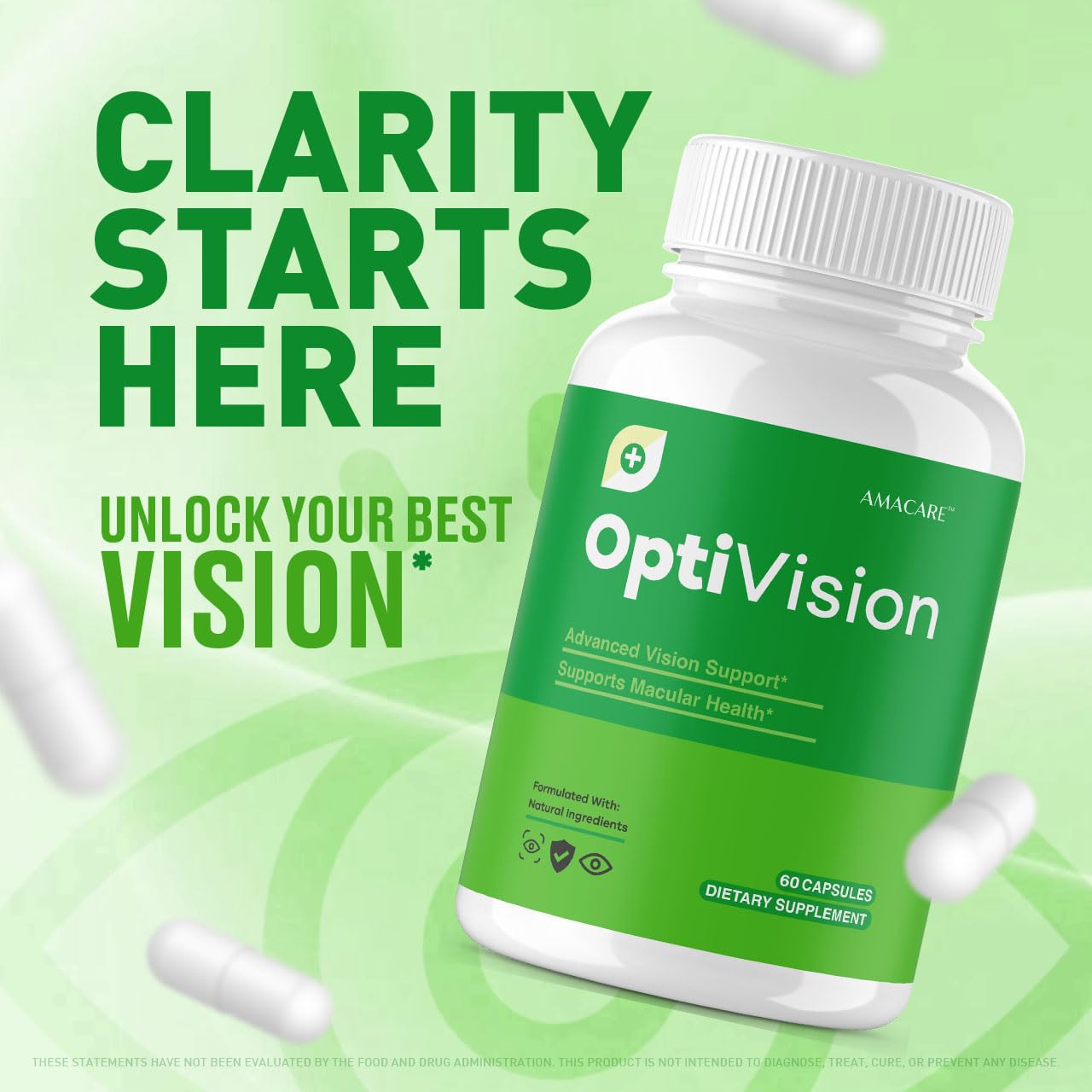 AMACARE Optivision Eye Vitamins Capsules 120