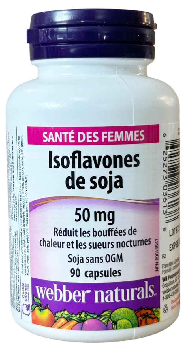 Webber Naturals Soy Isoflavones 50mg Capsules, 90 Capsules