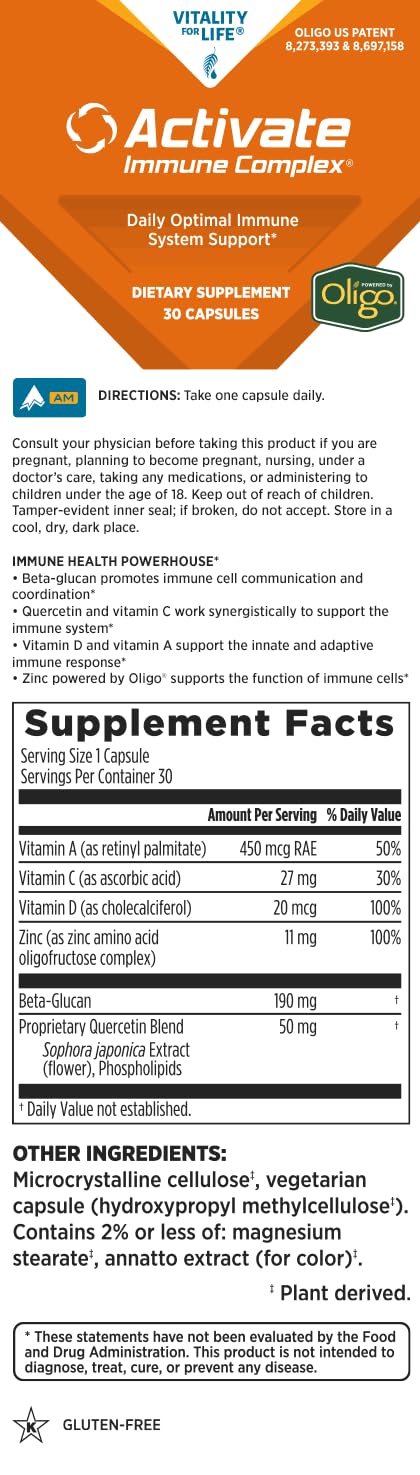 Melaleuca Activate Immune Complex Capsule 30 Count