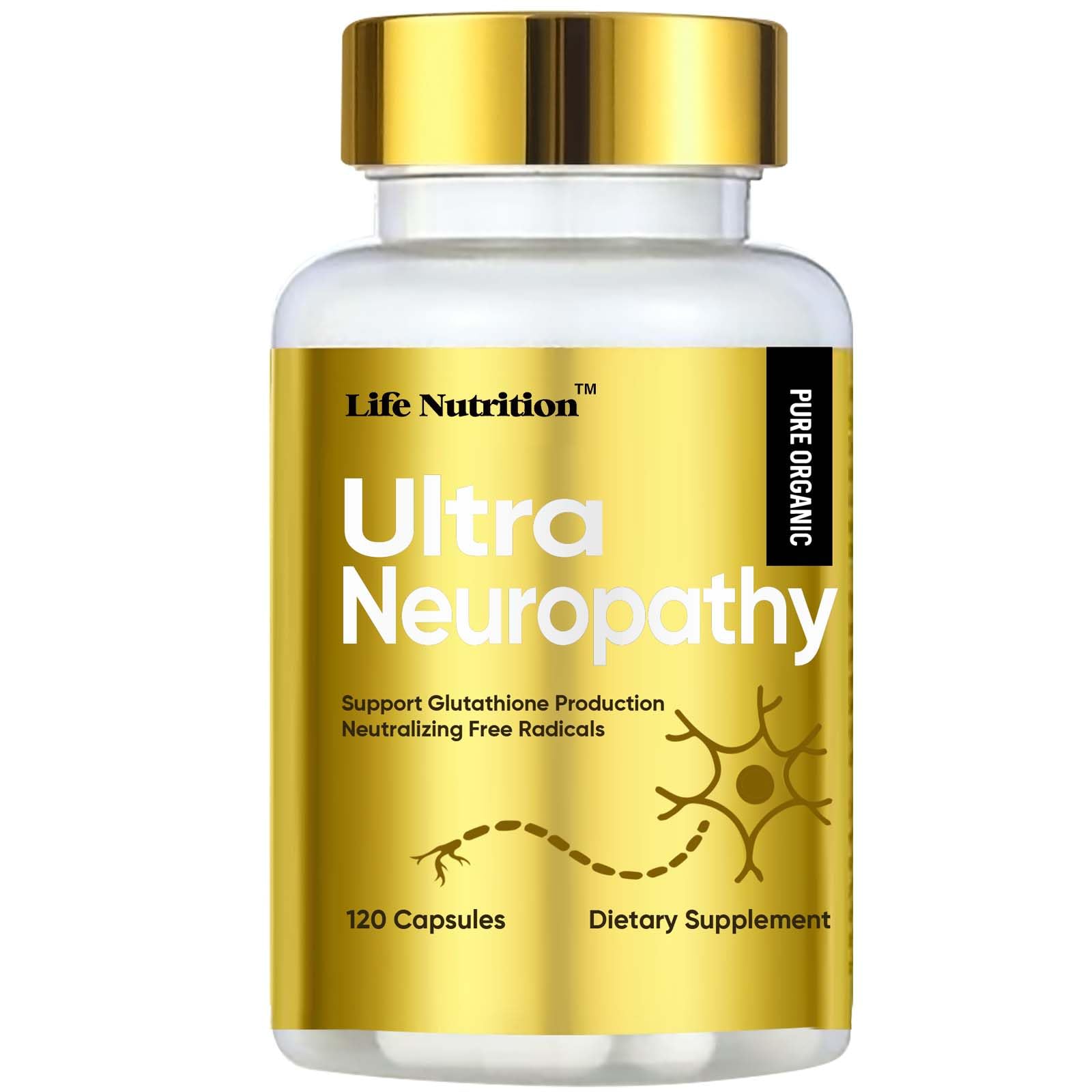 Life Nutrition Nerve Savior for Neuropathy Capsules 120 Count