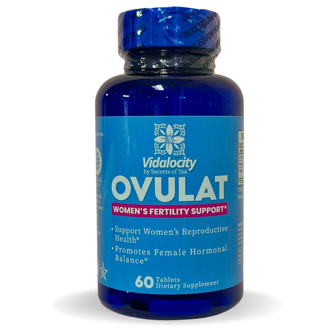 Secrets Of Tea Vidalocity Women's Fertility Support Capsules, 60 Count
